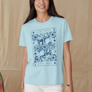 Sundance Stay Wild Tee Dusty Blue